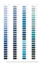 Carta de colores Hilo Saba 50 500m en caja de 10 bobinas
