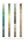 Carta de colores Hilo Saba 50 500m en caja de 10 bobinas