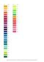 Carta de colores Hilo Saba 50 500m en caja de 10 bobinas