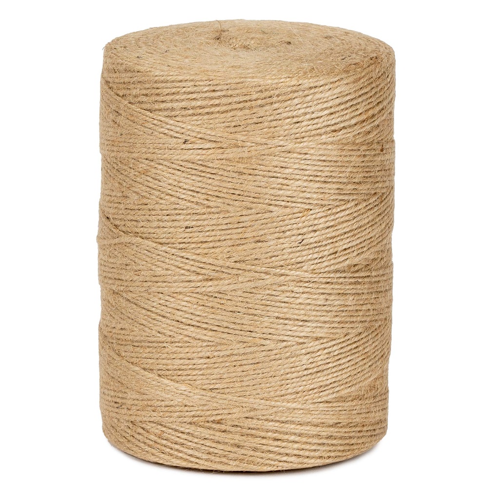 Hilo de Yute Rústico Biodegradable: Etiquetas, Alpargatería y Decoración (1200m)