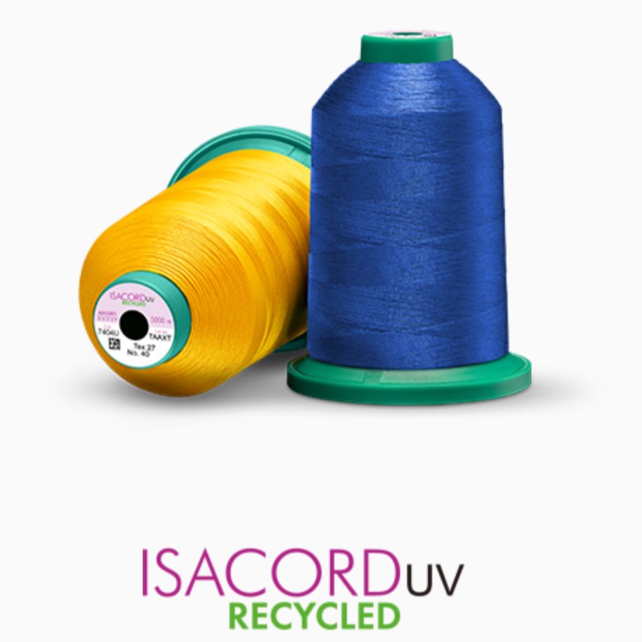 Hilo Isacord Recycled UV 40 5000m en caja de 6 unidades